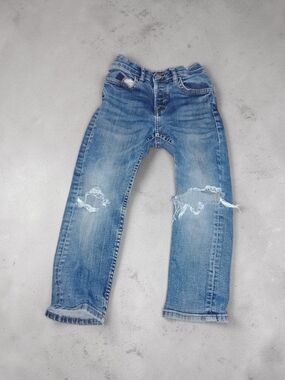 Distressed Light Blue Kids' Jeans